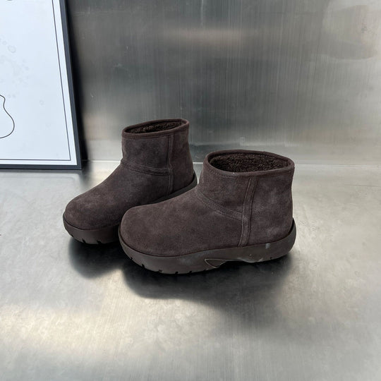 Damen kontrastreiche Winterschuhe mit weichem Innenfutter und rutschfester Sohle EB