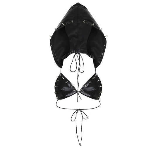 Damen kurze Shorts mit dekorativem Ösen-Design EB