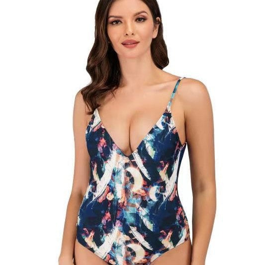 Damen Sportlicher Einteiler-Badeanzug mit hochwertigem Material EB