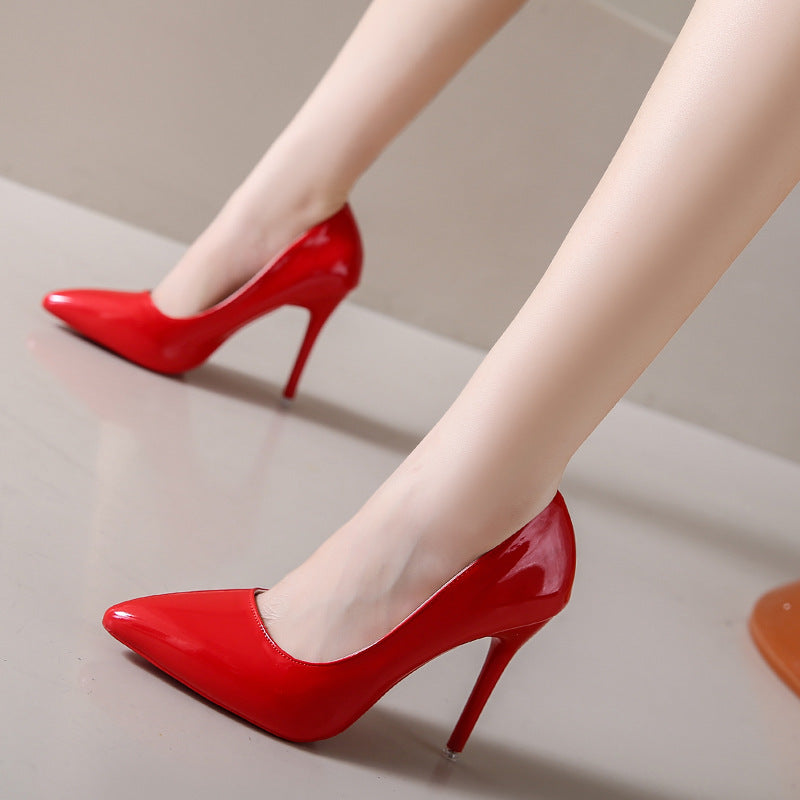 Damen elegante Stiletto-Pumps mit modischer Spitzenform EB