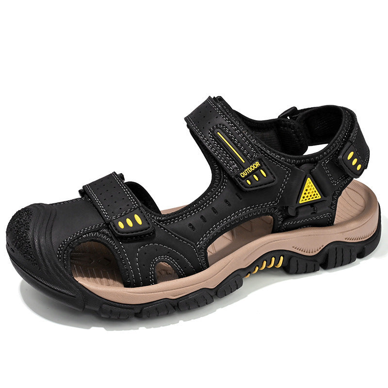 Herren Atmungsaktive Outdoor-Sandalen mit verstellbarem Klettverschluss EB