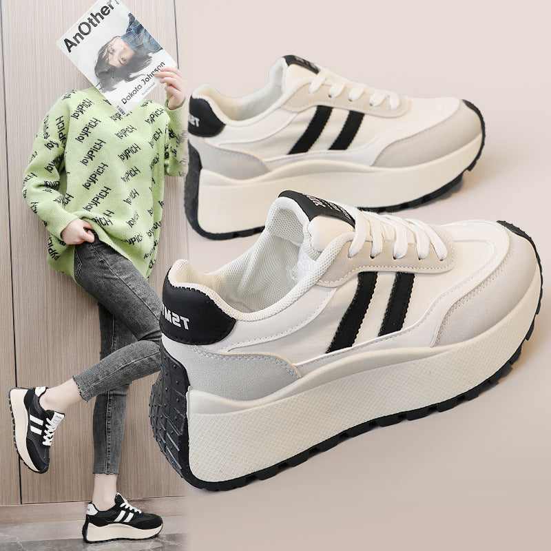 Damen Plateau Sneakers mit ergonomischem Dämpfungssystem und modischem Design EB