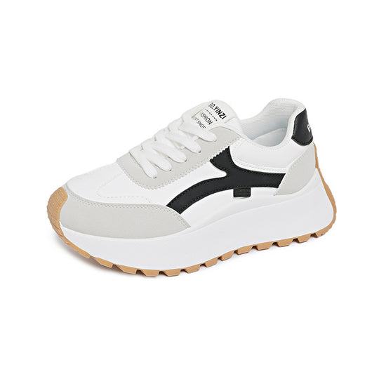 Damen Sportliche Chunky Sneaker mit dämpfender Laufsohle und modischem Design EB
