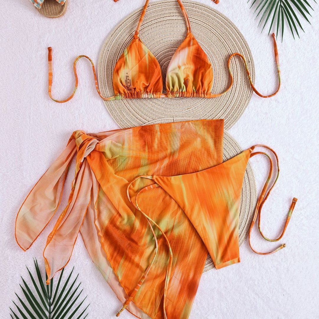 Damen Bikini-Set mit lässigem Wickelrock EB
