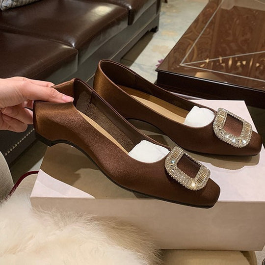 Damen Ballerinas mit eleganter Schnalle EB