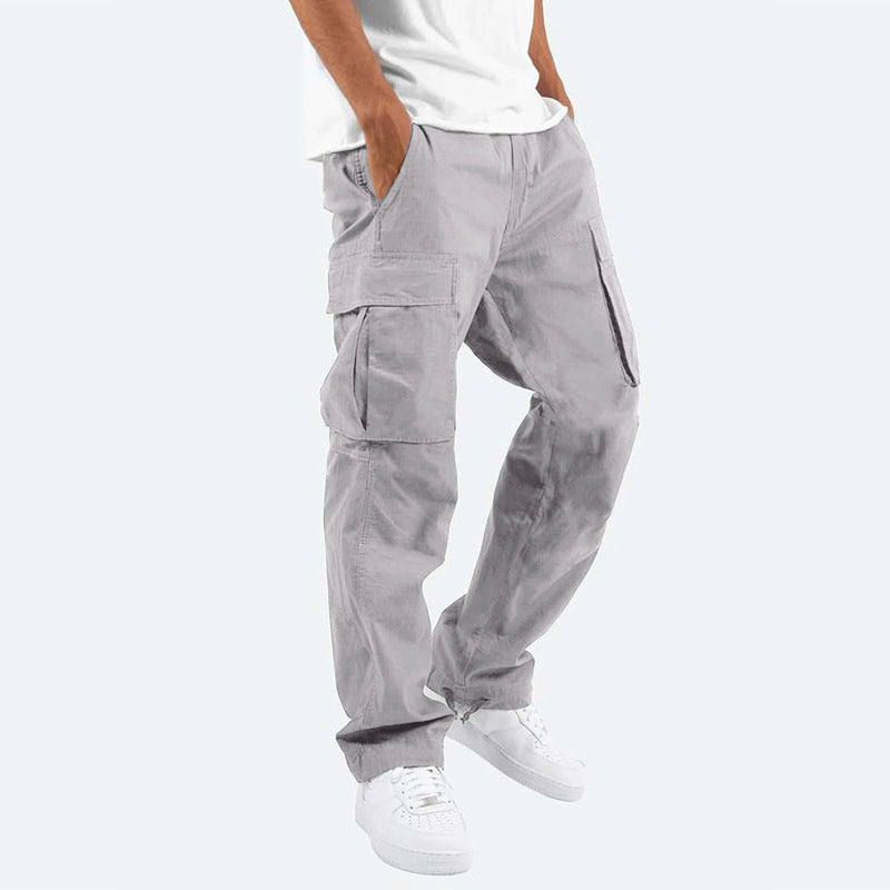 Herren Cargo-Hose mit praktischen Seitentaschen und elastischem Bund EB