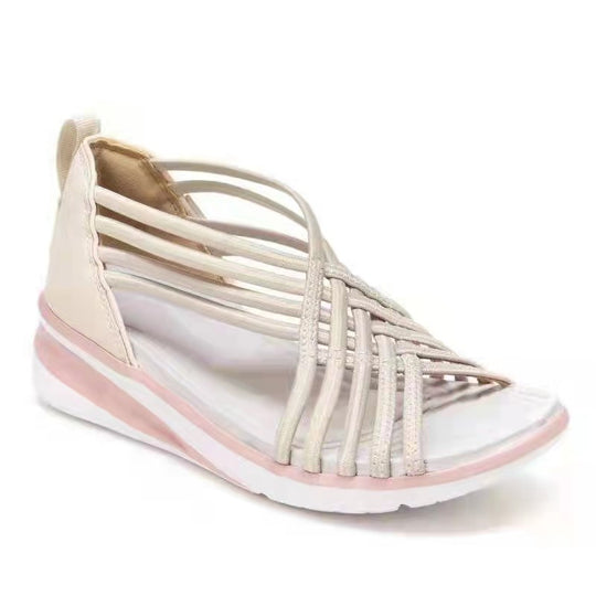 Damen Sportliche Freizeitsandalen mit atmungsaktivem Obermaterial und rutschfester Sohle EB
