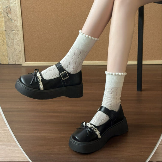 Damen Komfortable Slipper mit elegantem Riemendesign und modischer Schleife EB