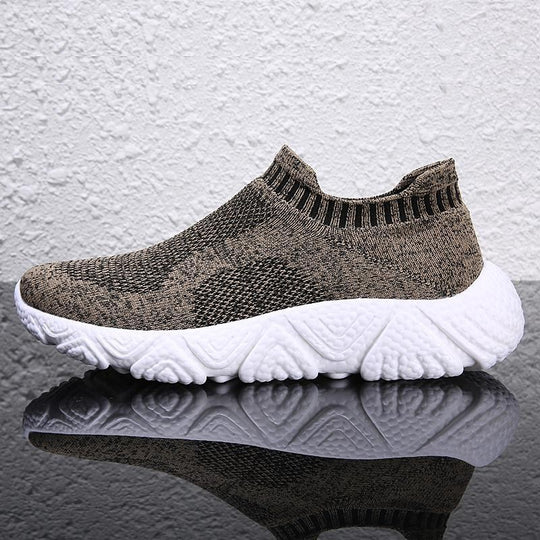 Damen Bequeme Slip-On Sneakers mit flexiblen Sohlen und atmungsaktivem Obermaterial EB
