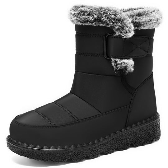 Damen Kuschelige Winterstiefel mit Futter und rutschfester Sohle EB