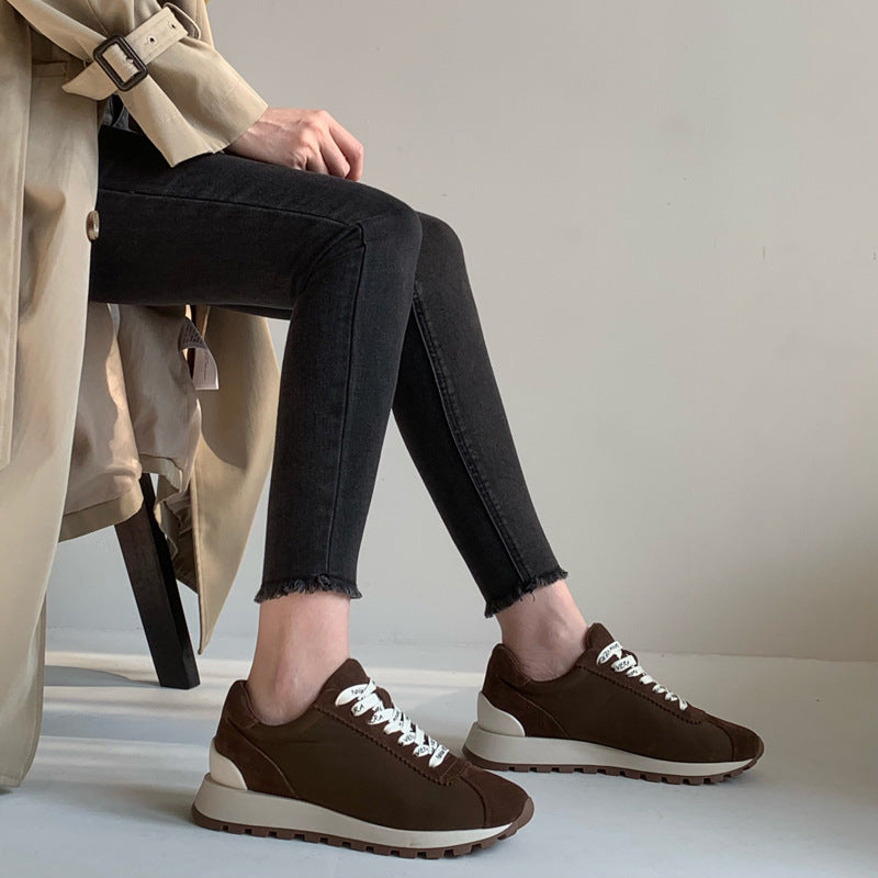 Damen Sportliche Komfort-Sneakers mit atmungsaktiver Oberflächenstruktur EB