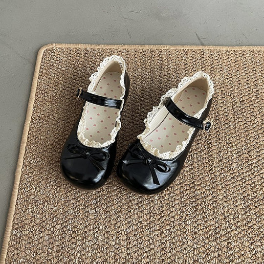 Damen Mary Jane Schuhe mit Rüschendetail und komfortablem Innenfutter EB