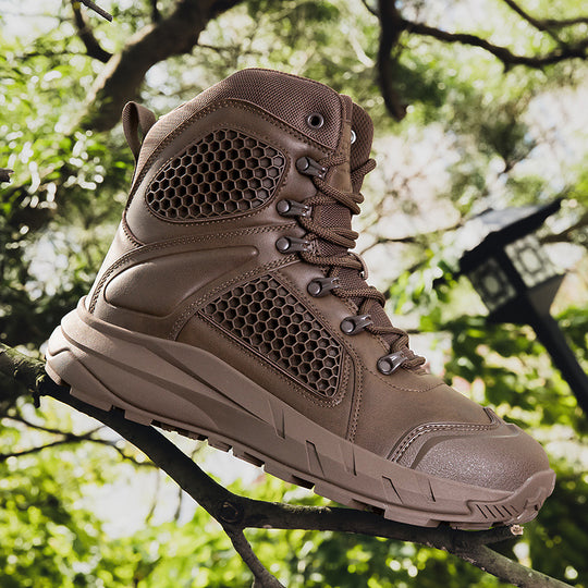 Herren Tactical Stiefel mit griffiger Sohle und atmungsaktiver Struktur EB