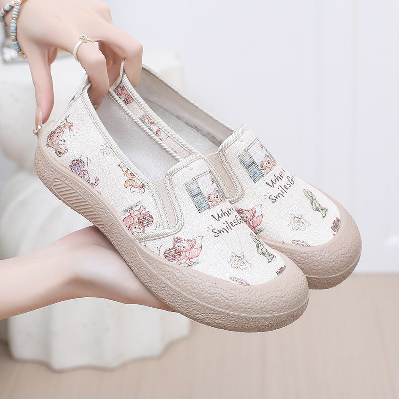 Damen Freizeit-Schuhe mit dekorativem Motiv EB