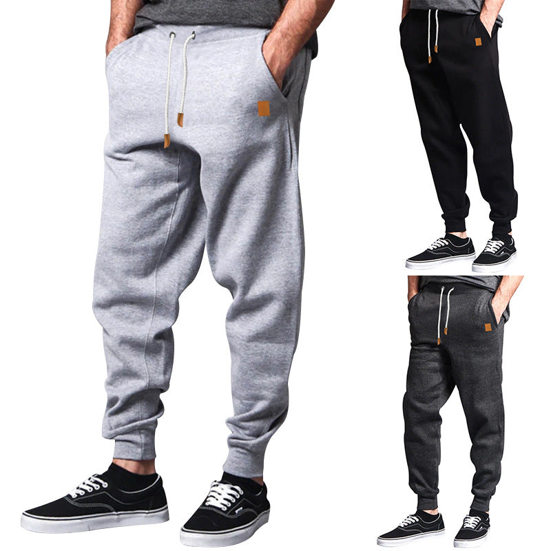 Herren modische und bequeme Sweatpants mit elastischem Bund und seitlichen Taschen EB