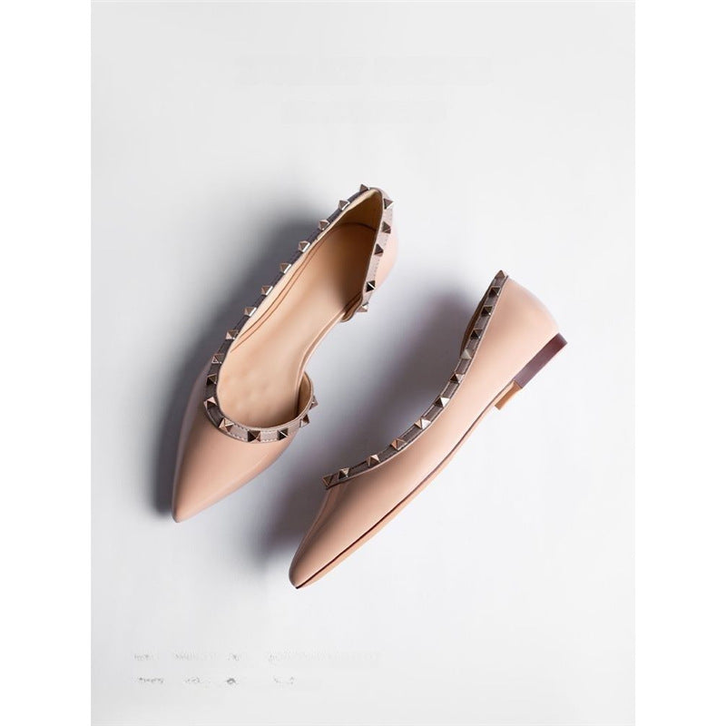 Damen elegante spitze Ballerinas mit glamourösen Verzierungen EB