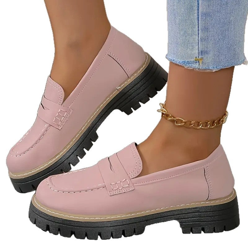 Damen bequeme Mokassins mit robustem Profil EB