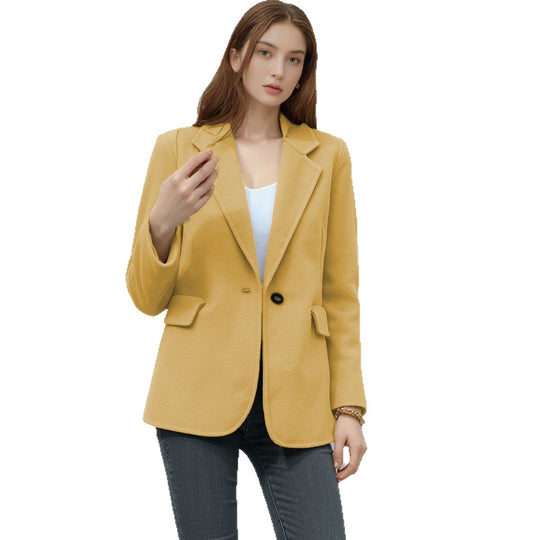 Damen eleganter Softblazer mit taillierter Passform EB