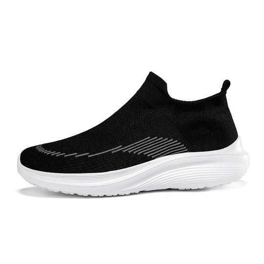 Damen Sportliche Sneakers mit elastischem Schaft und rutschfester Sohle EB