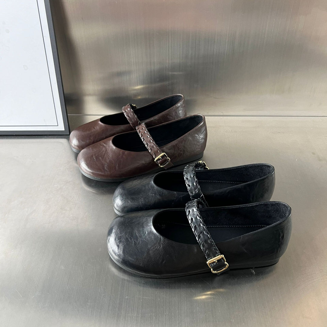 Damen Ballerinas mit elegantem Riemen und komfortabler Innensohle EB