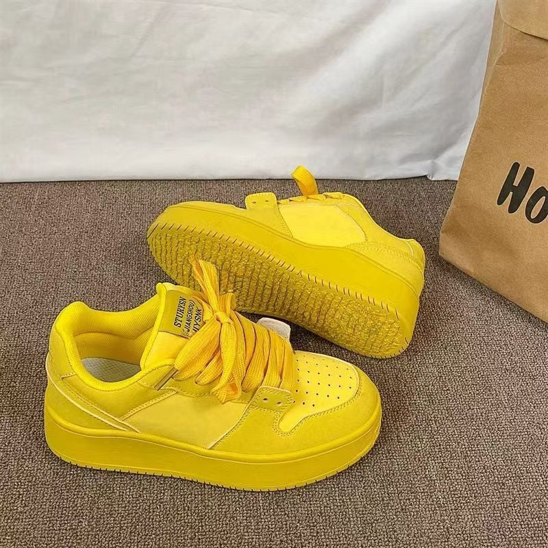 Damen Chunky Sneakers mit atmungsaktiver Oberflächenstruktur und dämpfender Sohle EB