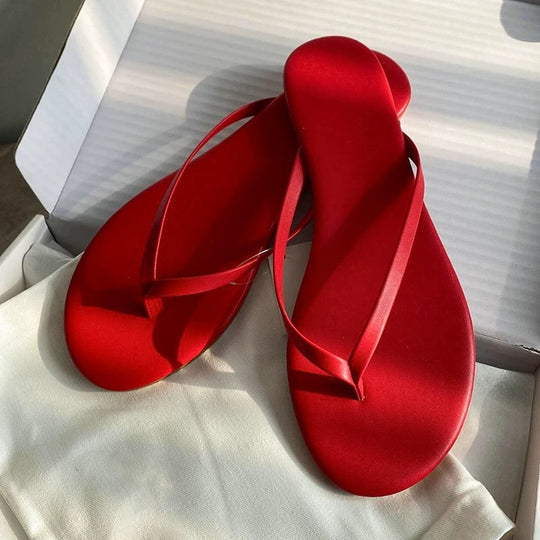 Damen Flip-Flops mit rutschfester Sohle und stylischem Riemendesign EB