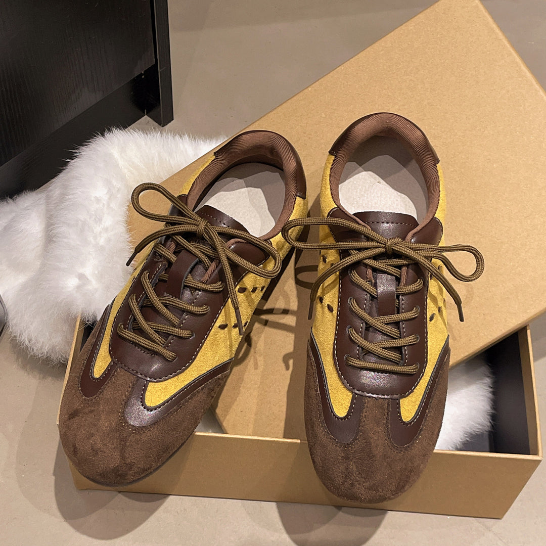 Damen modische Sneaker mit hochwertigem Wildleder-Obermaterial und innovativem Design EB