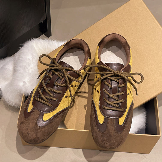 Damen modische Sneaker mit hochwertigem Wildleder-Obermaterial und innovativem Design EB