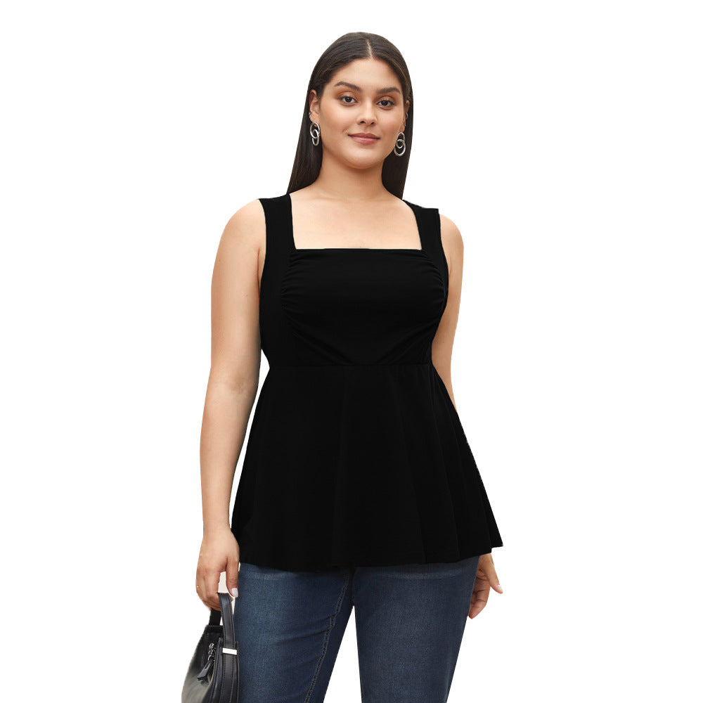 Damen Freizeitkleid mit taillierten Details und schwingendem Rock EB