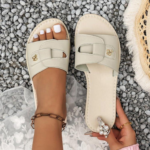 Damen Komfortable Riemensandalen mit elegantem Schnallen-Design EB
