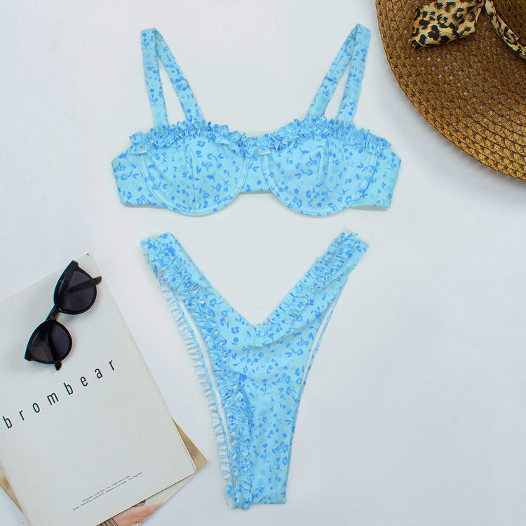 Damen Raffinierter Rüschen-Bikini EB