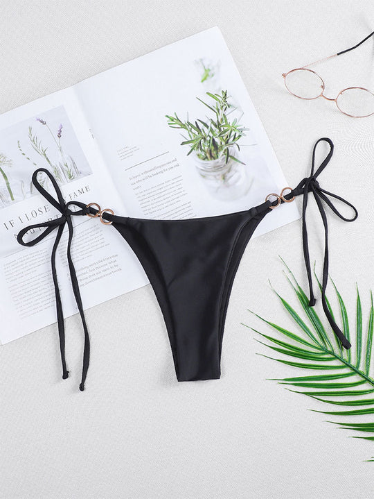Damen Bikinislip mit verspieltem Schnürdetail EB