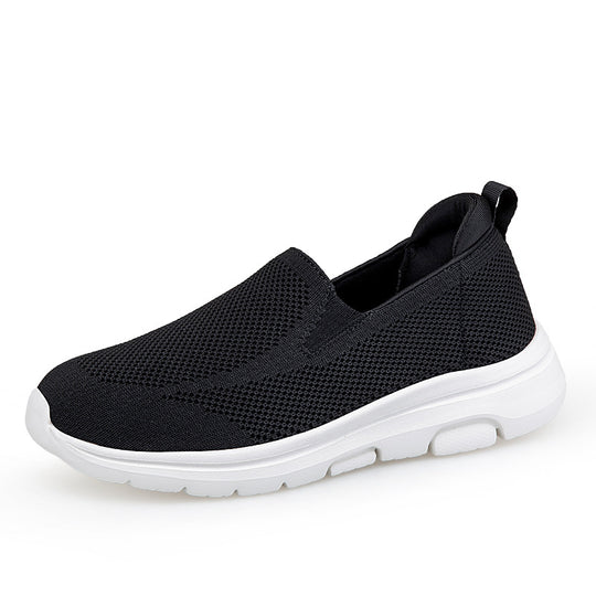 Damen Slip-On Fitnessschuhe mit atmungsaktiver Mesh-Oberfläche EB