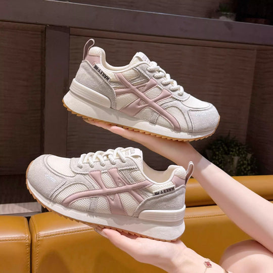 Damen Sportliche Sneakers mit atmungsaktiver Mesh-Oberfläche und gepolsterter Innensohle EB