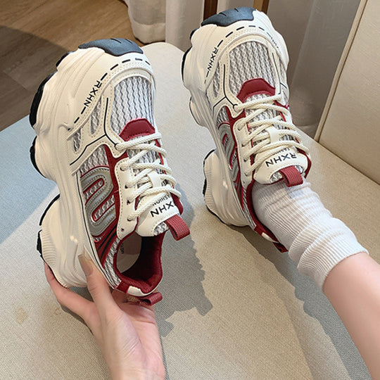 Damen Sportliche LaufSneaker mit atmungsaktivem Mesh-Obermaterial und dämpfender Sohle EB