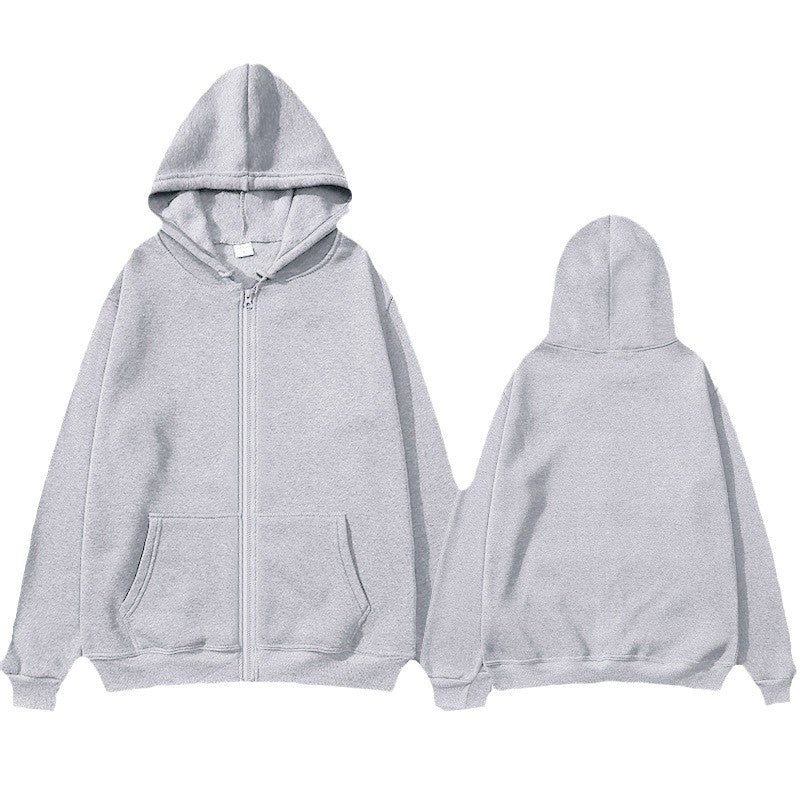 Unisex Zip-Hoodie mit robustem Metallreißverschluss, angerauter Fleece-Innenseite, geteilten Eingrifftaschen und verstärkten Nähten EB