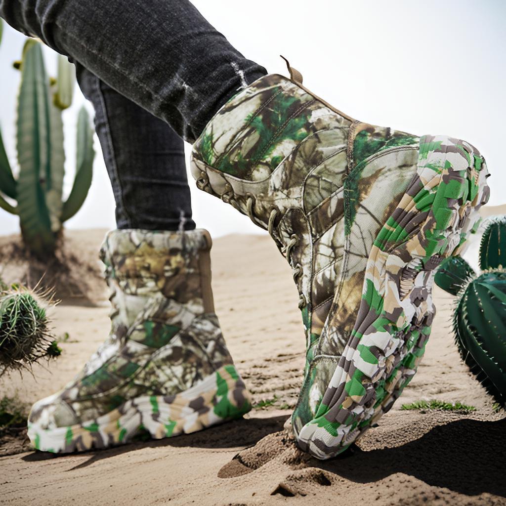 Herren Camouflage Outdoor-Stiefel mit rutschfester Sohle und isolierender Fütterung EB