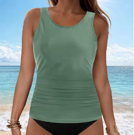 Damen Tankini-Oberteil mit Raffung EB