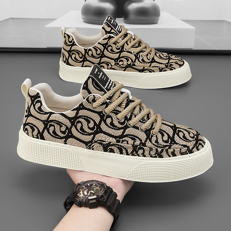 Damen Trendige Sneakers mit atmungsaktivem Obermaterial und elastischer Schnürung EB