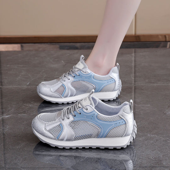 Damen Atmungsaktive Sport Sneaker mit flexiblem Mesh-Obermaterial und rutschfester Sohle EB