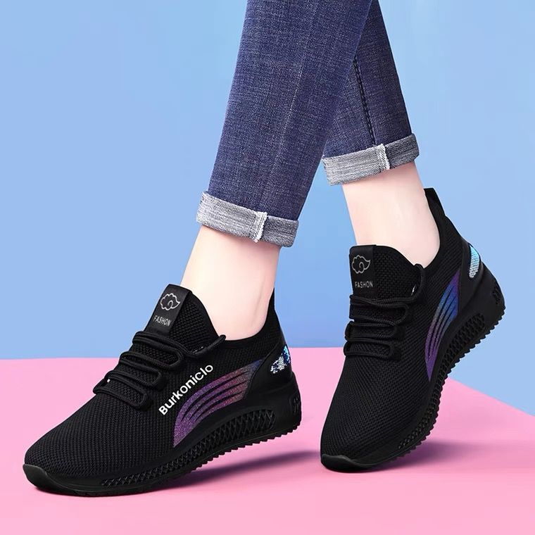 Damen Sportliche Sneakers mit flexibler Sohle und atmungsaktivem Obermaterial EB
