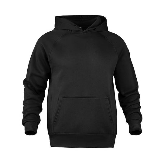 Herren nan Sweatstoff Kapuzenpullover mit Raglanärmeln, Kängurutasche und verstärktem Saum EB