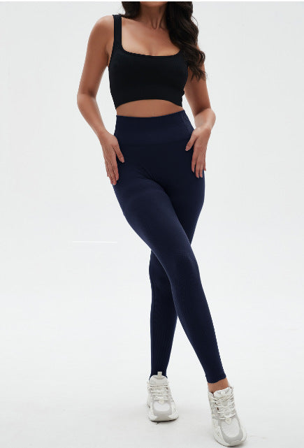 Damen Sportleggins mit hohem Bund und atmungsaktivem Material EB