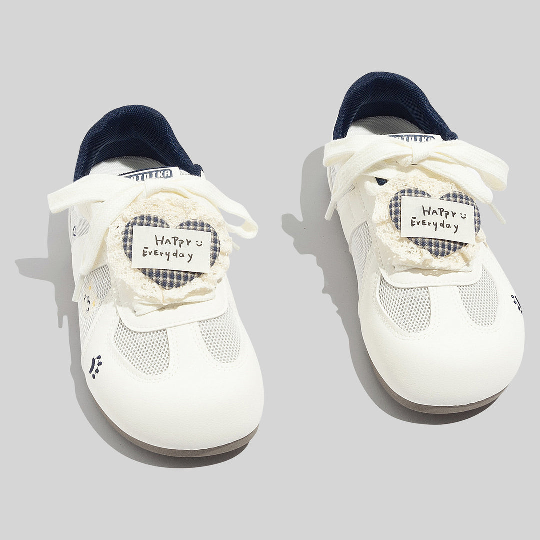 Damen Sportliche Sneakers mit niedlichem Tiermotiv und atmungsaktiver Mesh-Oberfläche EB