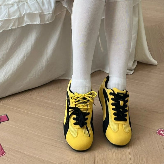 Damen Lauf-Sneaker mit atmungsaktiver Mesh-Oberfläche und griffiger Gummisohle EB