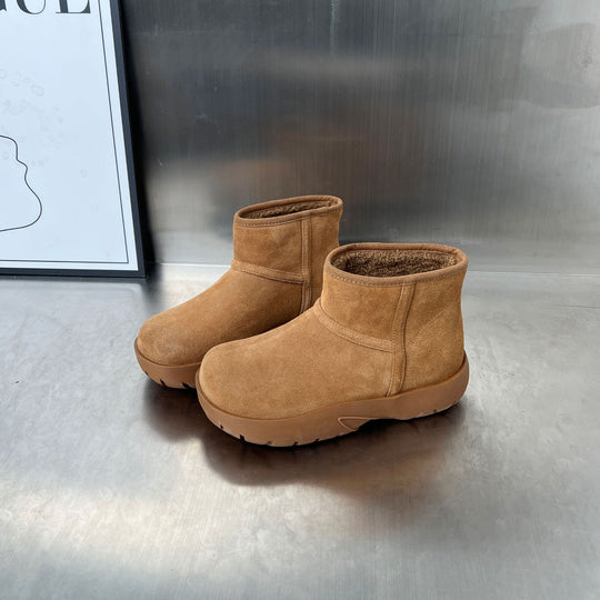 Damen kontrastreiche Winterschuhe mit weichem Innenfutter und rutschfester Sohle EB