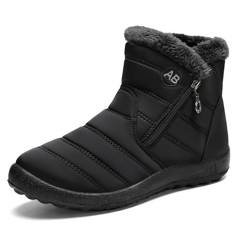 Damen Isolierte Winterstiefel mit rutschfester Sohle und praktischem Reißverschluss EB