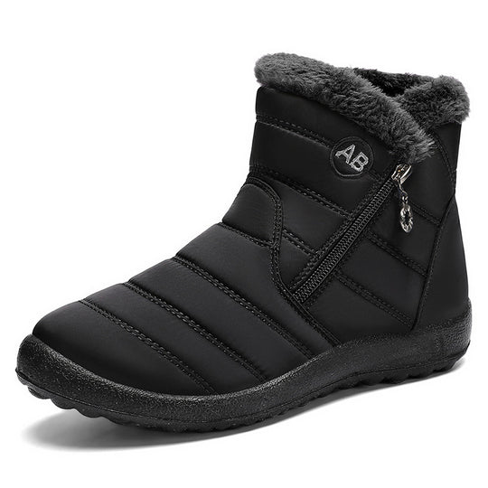 Damen Isolierte Winterstiefel mit rutschfester Sohle und praktischem Reißverschluss EB