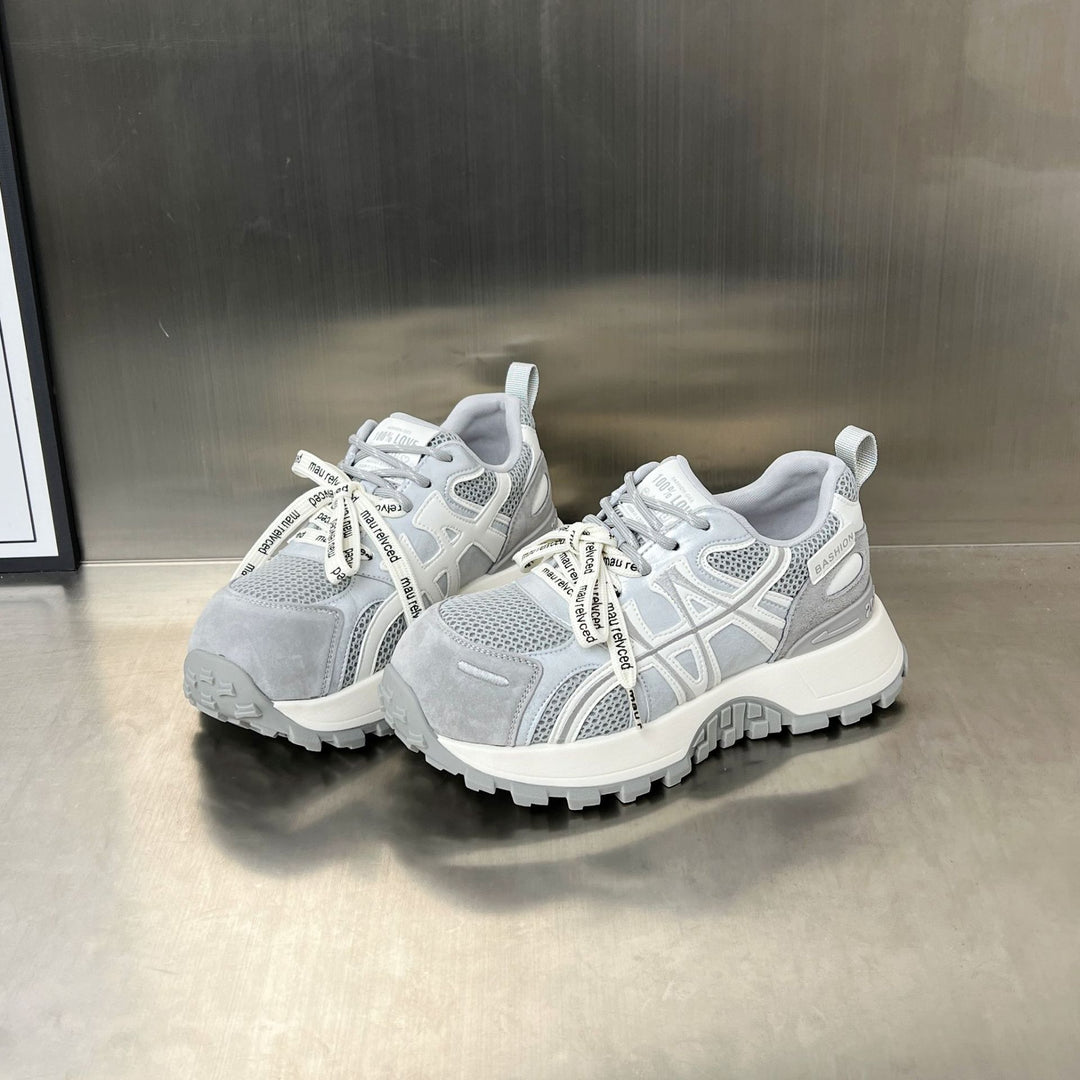 Damen Sportliche Chunky Sneakers mit atmungsaktiver Mesh-Oberfläche und rutschfester Sohle EB