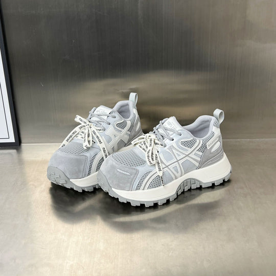Damen Sportliche Chunky Sneakers mit atmungsaktiver Mesh-Oberfläche und rutschfester Sohle EB